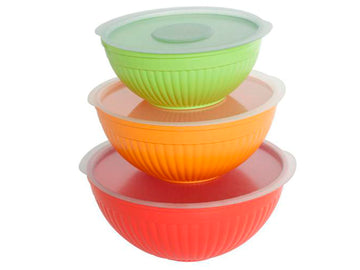 Juego de 3 tazones con tapa 2L / 3.5L / 5L Nordicware